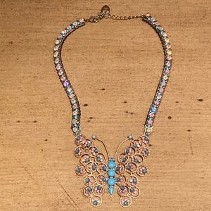 Betsey Johnson Butterfly Pendant Necklace